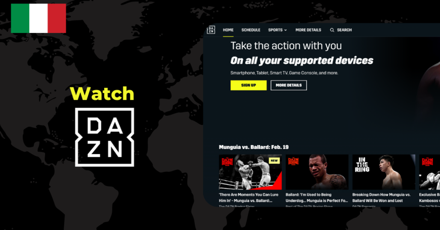 Watch DAZN in Italy