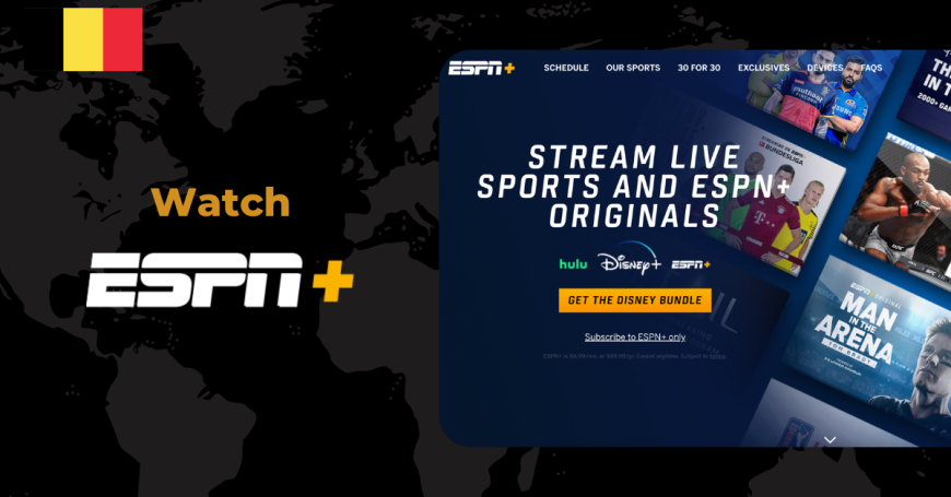 Watch ESPN+ in Belgium